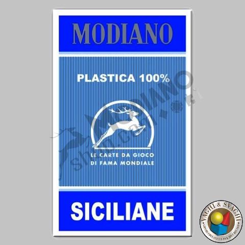 CARTE MODIANO SICILIANE N° 96/10 PLASTICA DORSO BLU