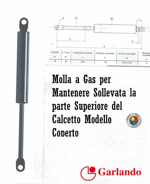 MOLLA A GAS GARLANDO PER MODELLO COPERTO
