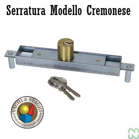 SERRATURA PER CALCIO BALILLA NORDITALIA MODELLO CREMONESE