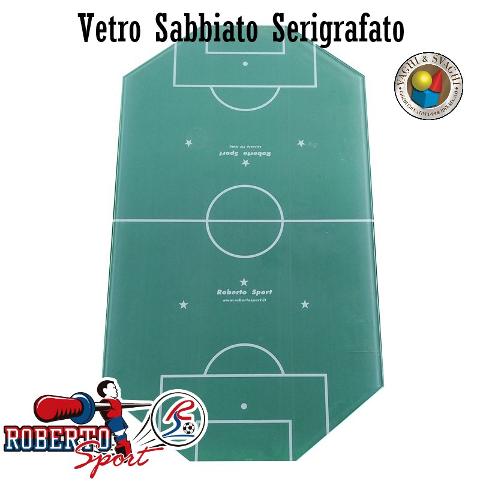 VETRO CAMPO GIOCO ROBERTO SPORT MODELLO SUMMER SERIGRAFATO SABBIATO