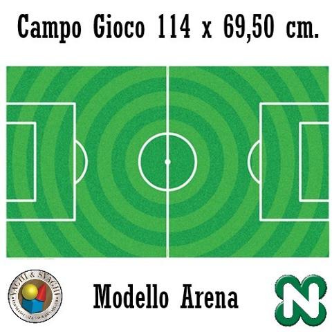 CAMPO GIOCO PER CALCIO BALILLA NORDITALIA MODELLO WORD ARENA MIS.114 x 69,50 CM