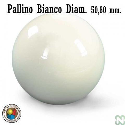 PALLINO BIANCO ARAMITH DIAMETRO 50,80 MM.