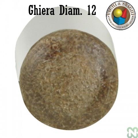 GHIERA CON CUOIO LONGONI INCOLLATO DIAM. 12 H 24  SET 10 PZ.