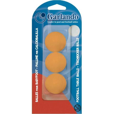 PALLINE PER CALCIO BALILLA  ARANCIO GARLANDO BLISTER SET 3 PALLINE  PRO PLAY