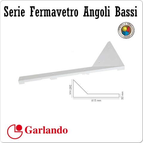 SERIE FERMAVETRO GARLANDO CM. 120 ANGOLO BASSO SET 4 PZ.