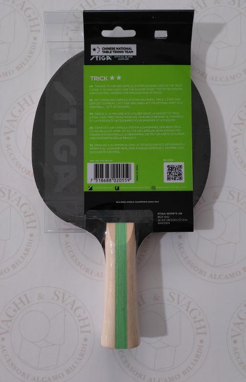 RACCHETTA DA PING PONG STIGA MODELLO TRICK 2 STELLE
