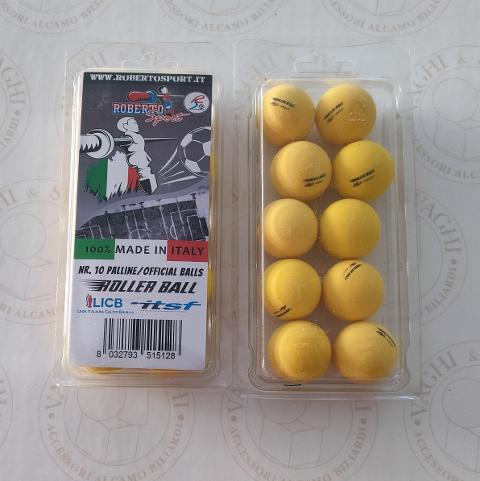 PALLINE PER CALCIO BALILLA ROBERTO SPORT ROLLER BALL BLISTER 10 PZ.