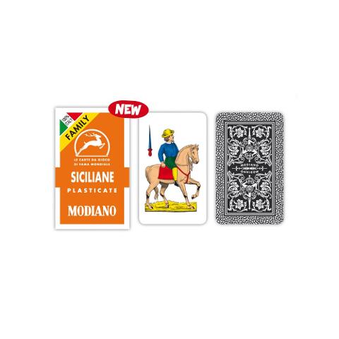 CARTE SICILIANE MODIANO ARANCIONE FAMILY