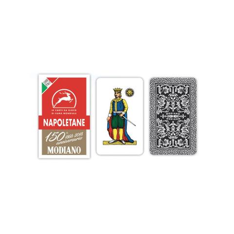 CARTE NAPOLETANE MODIANO 150° ANNIVERSARIO ROSSO