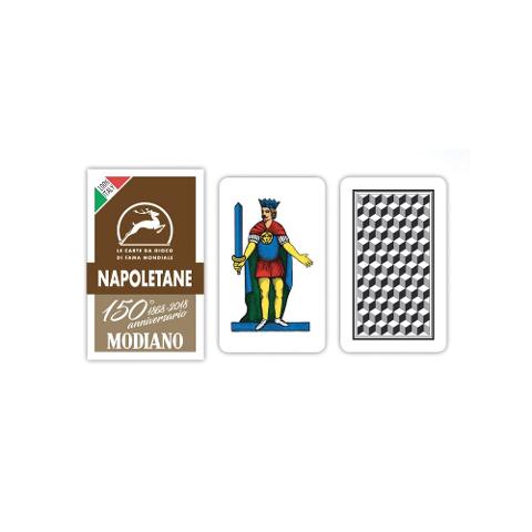 CARTE NAPOLETANE MODIANO 150° ANNIVERSARIO MARRONE