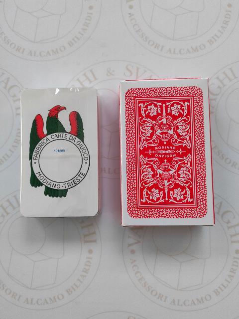 CARTE SICILIANE MODIANO ROSSO 150° ANNIVERSARIO