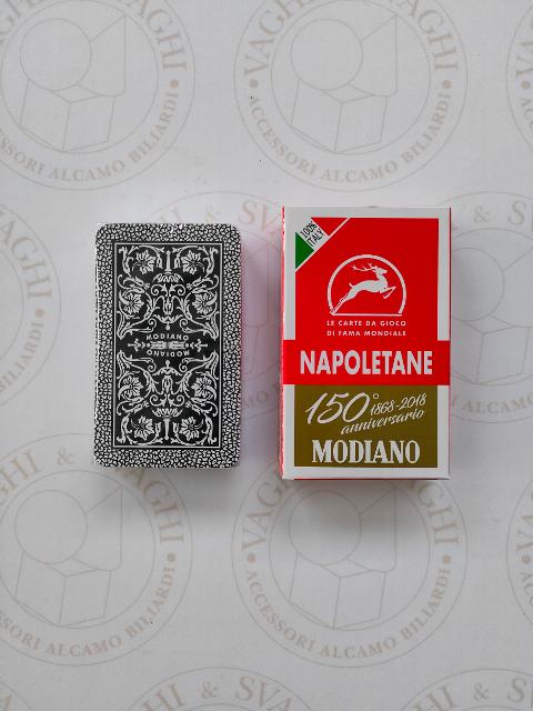 CARTE NAPOLETANE MODIANO 150° ANNIVERSARIO ROSSO