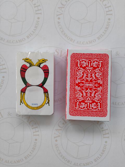 CARTE NAPOLETANE MODIANO 150° ANNIVERSARIO ROSSO