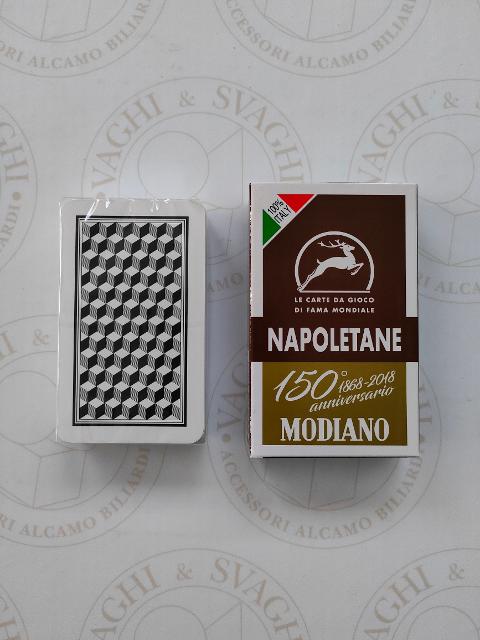 CARTE NAPOLETANE MODIANO 150° ANNIVERSARIO MARRONE
