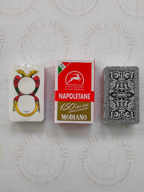 CARTE NAPOLETANE MODIANO 150° ANNIVERSARIO ROSSO