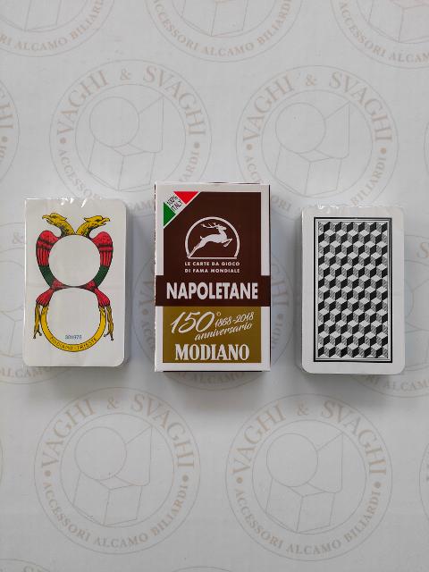 CARTE NAPOLETANE MODIANO 150° ANNIVERSARIO MARRONE