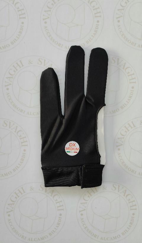 GUANTO DA BILIARDO NORMALE LIFE MANO DX (MANCINO) MISURA MEDIO NERO