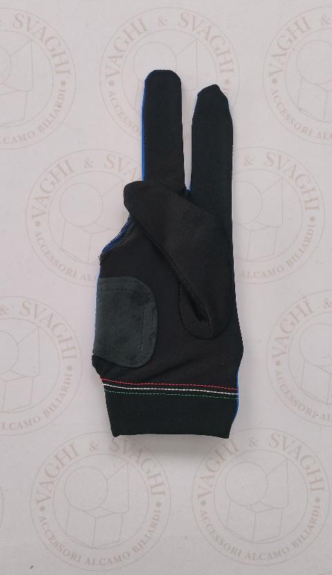 GUANTO DA BILIARDO TOP LIFE MANO DX (MANCINO) MISURA MEDIO BLU
