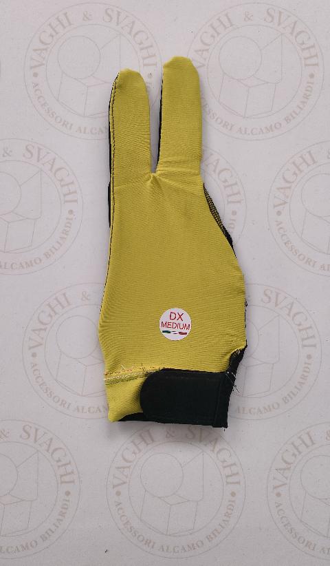 GUANTO DA BILIARDO MANO DX LIFE TOP COLORE GIALLO (mancino)