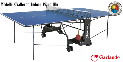 PING PONG GARLANDO CHALLENGE INDOOR PIANO BLU