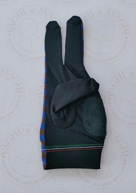 GUANTO DA BILIARDO LIFE TOP COLORE MARRONE/BLU MANO SX