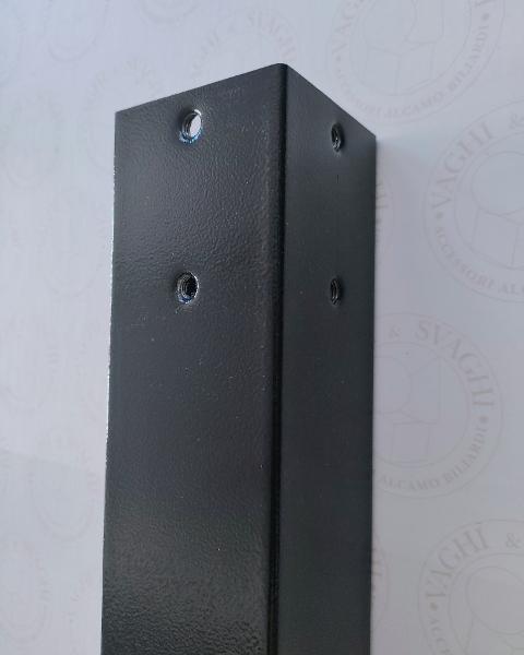 GAMBA GARLANDO IN METALLO 90 X 90 NERA SENZA PIASTRA