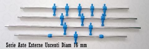 SERIE ASTE USCENTI ROBERTO SPORT DIAM. 16 MM R/B