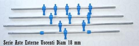 SERIE ASTE USCENTI ROBERTO SPORT DIAMETRO 18 MM R/B
