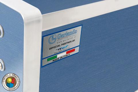 CALCIO BALILLA GARLANDO G-500 WEATHERPROOF BLU ASTE RIENTRANTI