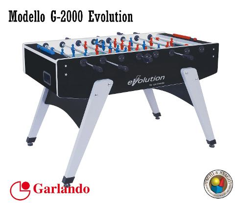 CALCIO BALILLA GARLANDO G-2000 EVOLUTION ASTE RIENTRANTI