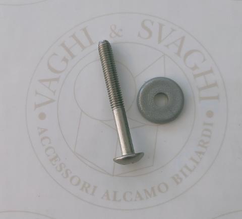 BULLONE IN SILVER 6M X 50 GARLANDO CON RONDELLA IN PLASTICA