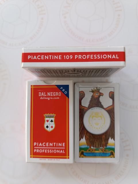 CARTE DA GIOCO DAL NEGRO PIACENTINE N. 109 PROFESSIONAL