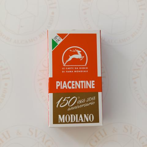 CARTE PIACENTINE MODIANO ROSSO 150° ANNIVERSARIO