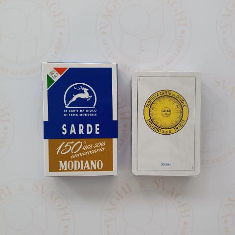 CARTE DA GIOCO MODIANO SARDE BLU 150° ANNIVERSARIO