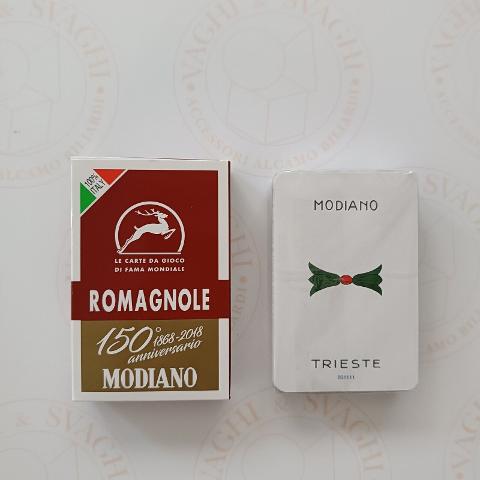 CARTE DA GIOCO MODIANO ROMAGNOLE BORDEAUX 150° ANNIVERSARIO