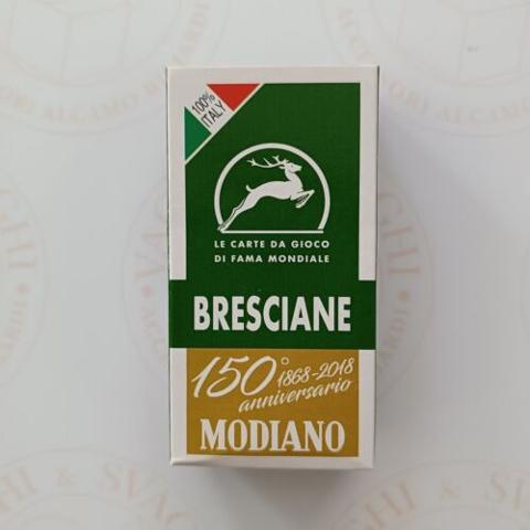 CARTE DA GIOCO MODIANO BRESCIANE VERDE 150° ANNIVERSARIO