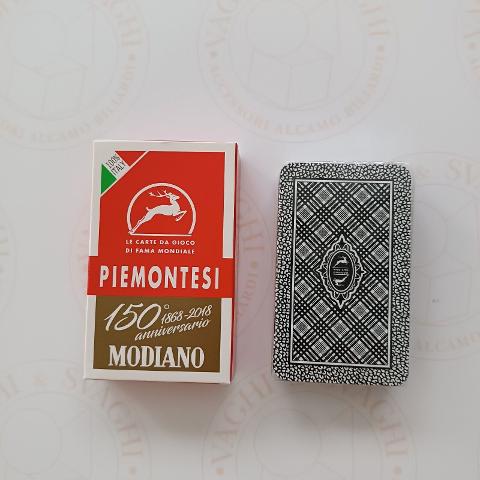 CARTE DA GIOCO MODIANO PIEMONTESI ROSSO 150° ANNIVERSARIO