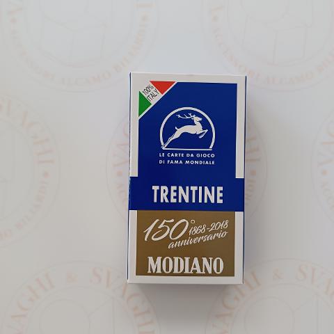 CARTE DA GIOCO MODIANO TRENTINE BLU 150° ANNIVERSARIO