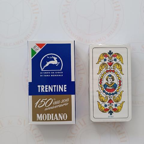 CARTE DA GIOCO MODIANO TRENTINE BLU 150° ANNIVERSARIO