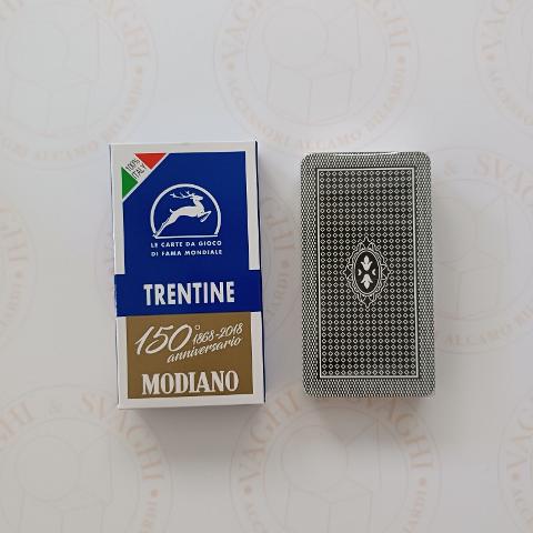 CARTE DA GIOCO MODIANO TRENTINE BLU 150° ANNIVERSARIO