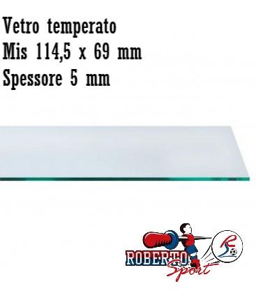 VETRO PER CALCIO BALILLA ROBERTO SPORT MISURA 114,5 X 69 X 5  MM.