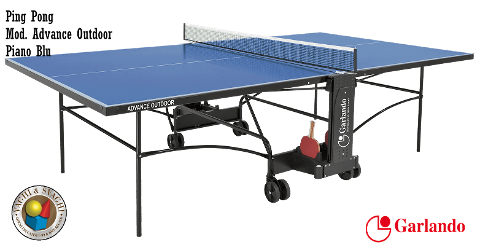 PING PONG GARLANDO ADVANCE OUTDOOR  PIANO BLU