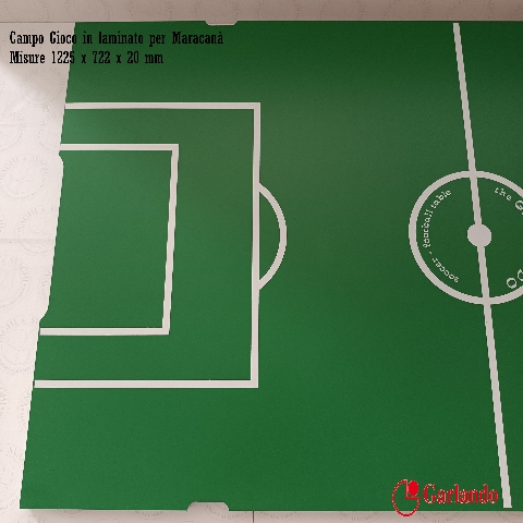 CAMPO GIOCO GARLANDO PER MARACANA' OUTDOOR IN LAMINATO MIS.1225 X 722 X 20 MM.