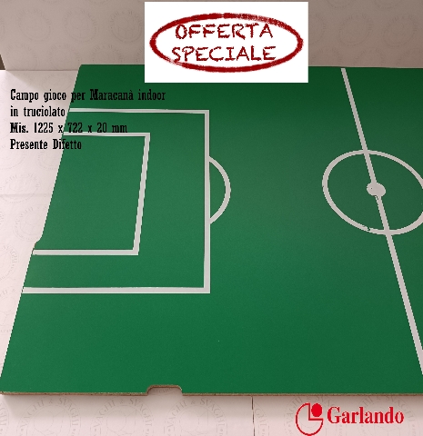 CAMPO GIOCO IN OFFERTA GARLANDO PER MARACANA' INDOOR IN TRUCIOLATO MIS.1225 X 722 X 20 MM.