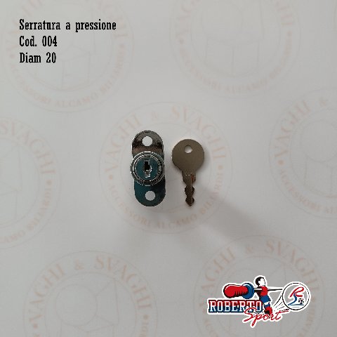 SERRATURA PER CALCIO BALILLA ROBERTO SPORT A PRESSIONE DIAM. 20 COD. 004