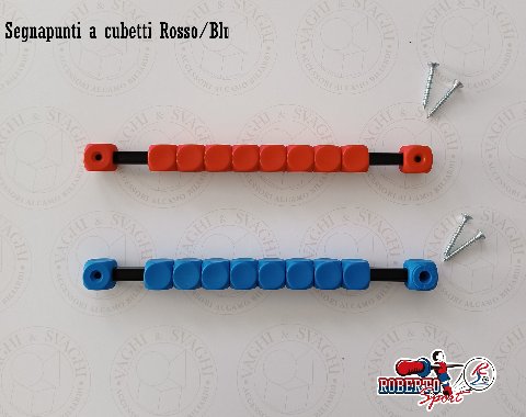 SEGNAPUNTI ROBERTO SPORT A CUBETTI ROSSO/BLU