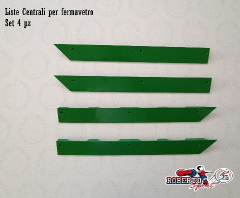 FERMAVETRO VERDE ROBERTO SPORT LISTE CENTRALI SET 4 PZ.