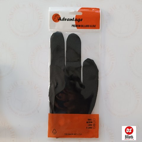 GUANTO DA BILIARDO DS BILLIARD MANO SX MIS.LARGE COLORE NERO