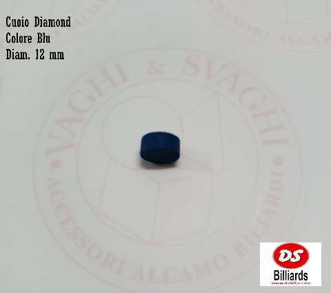 CUOIO DS BILLIARD DIAMOND SOFT DIAM.12 MM COLORE BLU