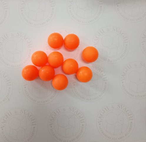 PALLINE PER CALCIO BALILLA ROBERTO SPORT ARANCIO SET 10 PZ